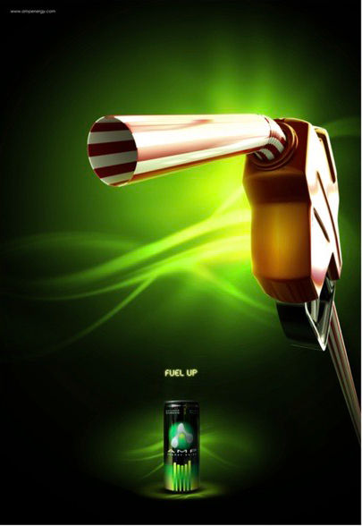 AMP Energy Fuel Up, print concept