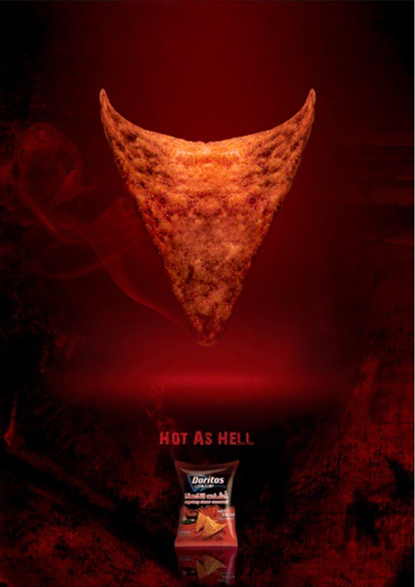Doritos Hot As Hell, print concept