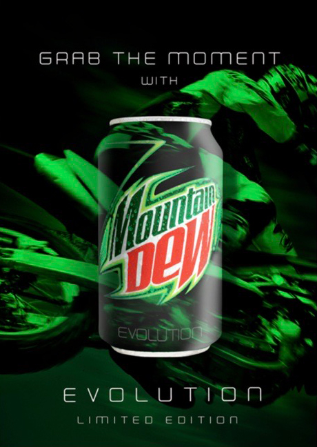 Mountain Dew Evolution, print concept